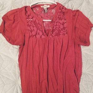 Banana Republic coral dressy top